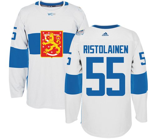 Team Finland #55 Rasmus Ristolainen White 2016 World Cup Stitched Jersey - Zenithce