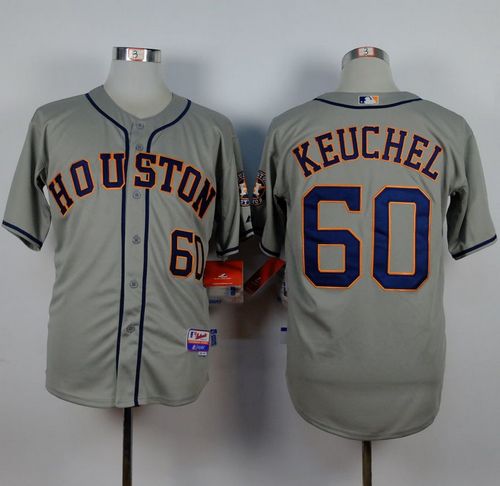 Astros #60 Dallas Keuchel Grey Cool Base Stitched Jersey - Zenithce