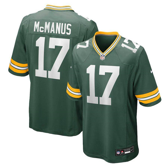 Green Bay Packers #17 Brandon McManus Green Stitched Game Jersey - Zenithce