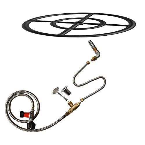 Stanbroil LP Propane Gas Fire Pit Stainless Steel Burner Ring Installation Kit - Zenithce