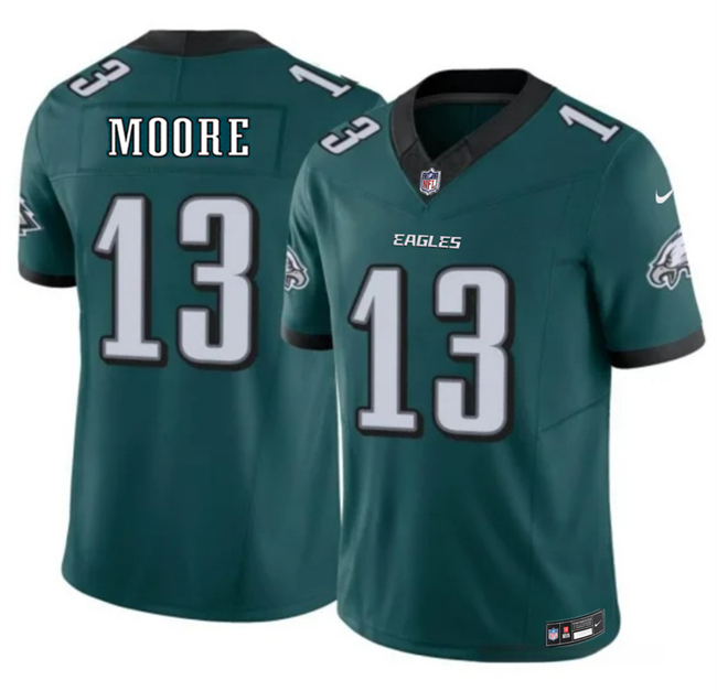 Philadelphia Eagles #13 Elijah Moore Green 2026 F.U.S.E. Vapor Untouchable Limited Stitched Jersey - Zenithce