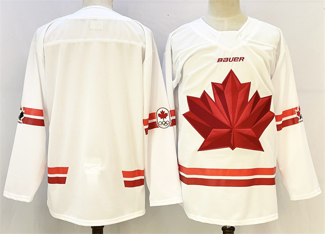 Canada Blank White Stitched Jersey - Zenithce
