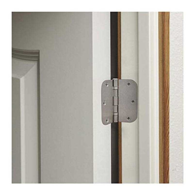Nuk3y Residential 3 1/2 x 3 1/2 Ball Bearing Door Hinge 5/8 Radius - Zenithce