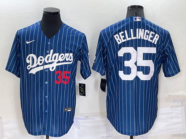 Los Angeles Dodgers #35 Cody Bellinger Navy Cool Base Stitched Baseball Jersey - Zenithce