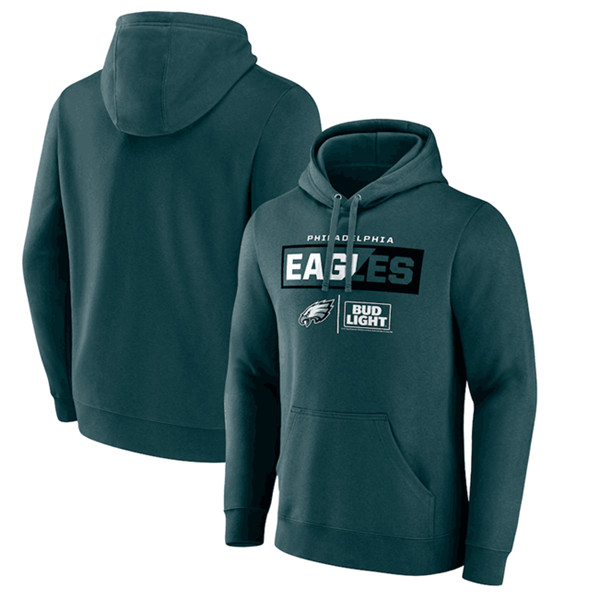 Philadelphia Eagles Green X Bud Light Pullover Hoodie - Zenithce