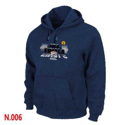 Mens Oklahoma City Thunder Dark blue Pullover Hoodie 2 - Zenithce