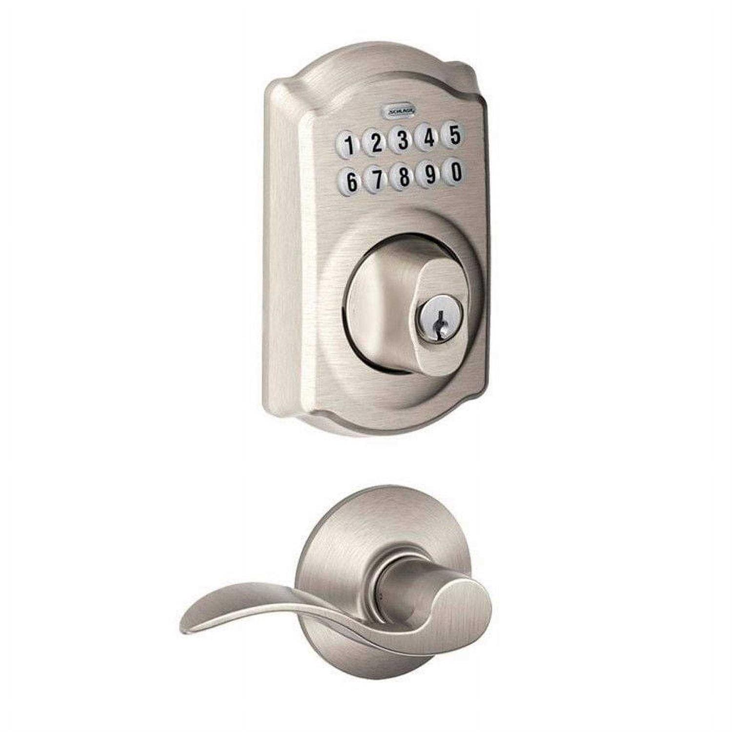 Schlage Satin Chrome Steel Electronic Keypad Entry Lock - Zenithce