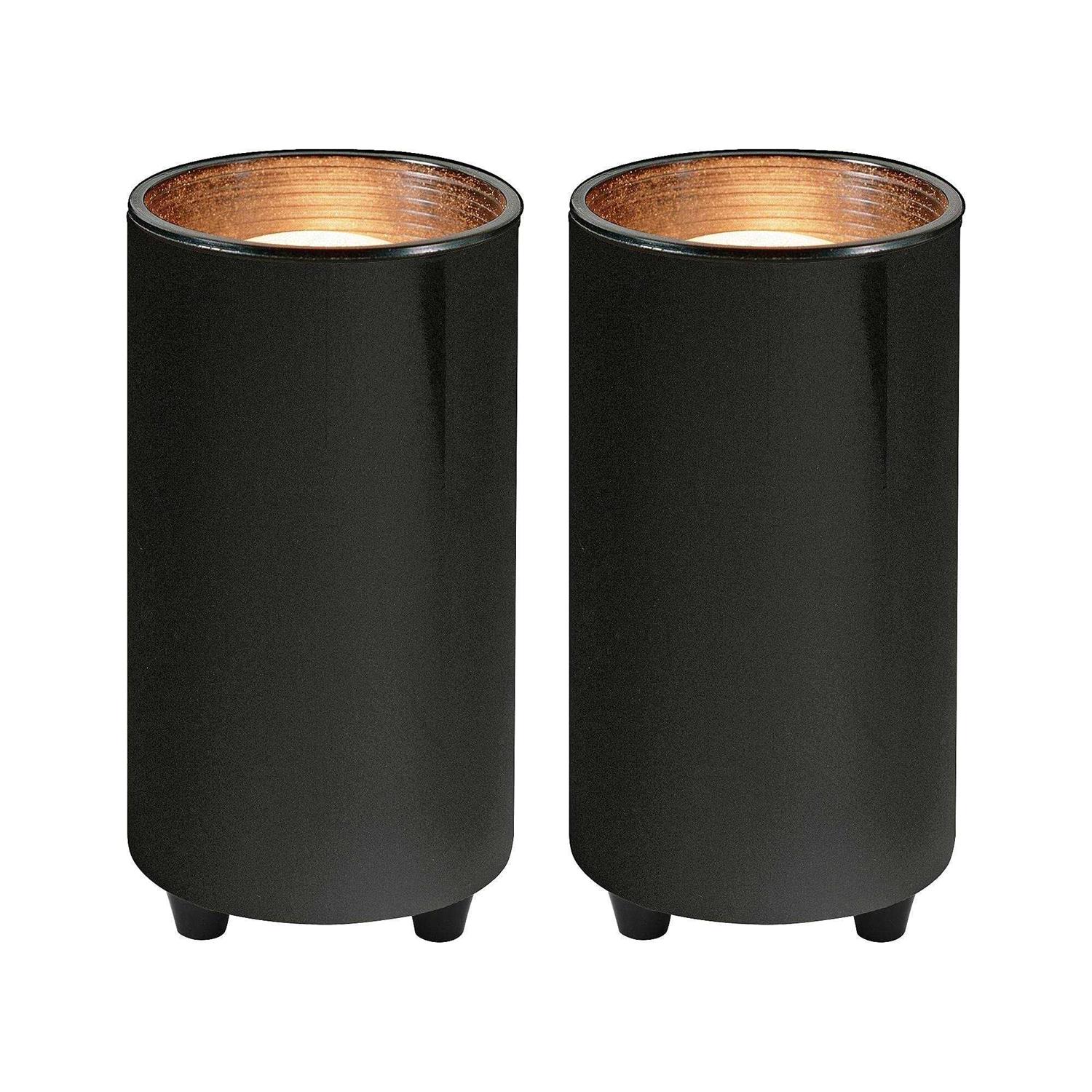 Pro Track Set of 2 Can Mini Uplighting Indoor Accent Spot-Lights Plug-In Floor Plant Home Decorative Art Desk Picture Table Finish 6 1/2 High - Zenithce