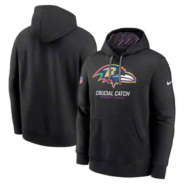 Baltimore Ravens Black 2024 Crucial Catch Club Pullover Hoodie - Zenithce