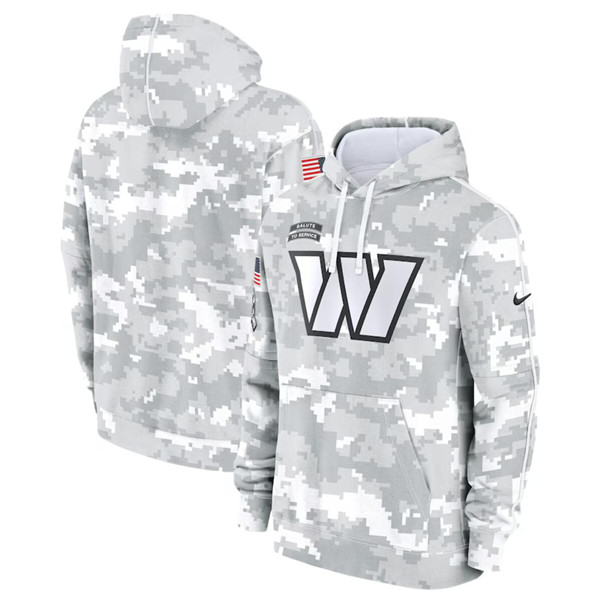 Washington Commanders 2024 Arctic Camo Salute To Service Club Fleece Pullover Hoodie - Zenithce