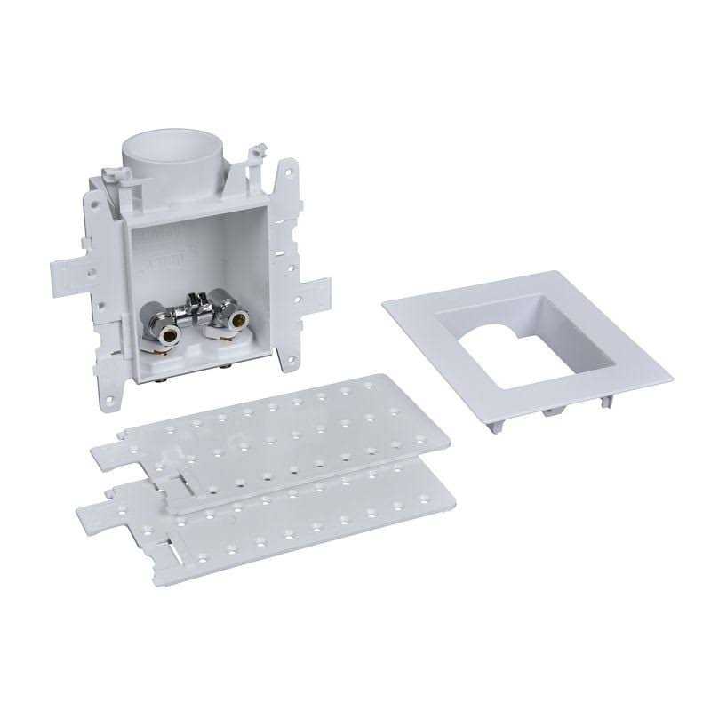Oatey Moda 1/2 in. Brass PEX1960 Compression Lavatory Outlet Box 37745 - Zenithce