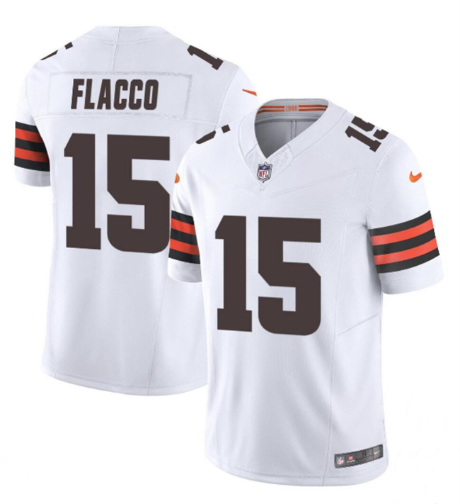 Cleveland Browns #15 Joe Flacco White 2023 F.U.S.E. Vapor Limited Stitched Jersey - Zenithce