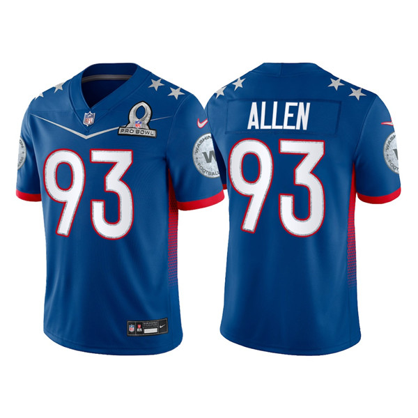 Washington Football Team #93 Jonathan Allen 2022 Royal Pro Bowl Stitched Jersey - Zenithce