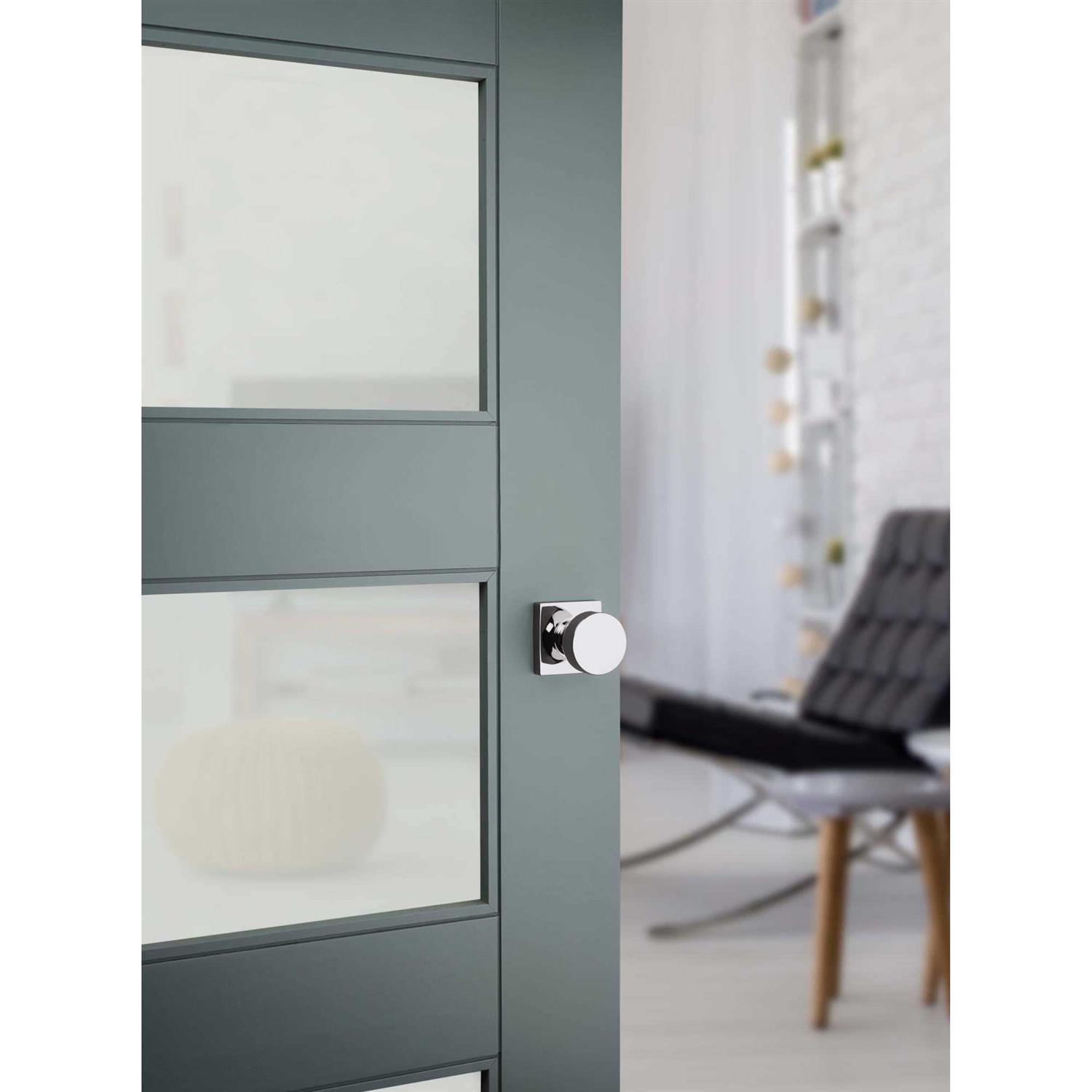 Kwikset Pismo Round Rose Knob Door Combo Pack Featuring SmartKey Security - Zenithce