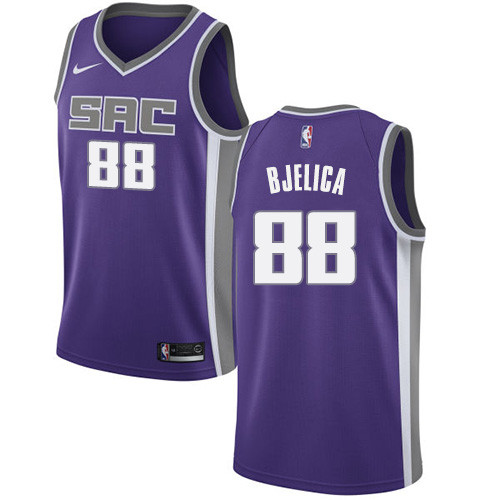 Kings #88 Nemanja Bjelica Purple Swingman Icon Edition Jersey - Zenithce