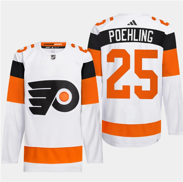 Philadelphia Flyers #25 Ryan Poehling White 2024 Stadium Series Stitched Jersey - Zenithce