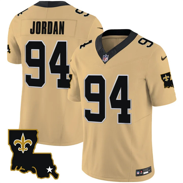 New Orleans Saints #94 Cameron Jordan Gold 2023 F.U.S.E. 1987 Legacy Vapor Stitched Jersey - Zenithce
