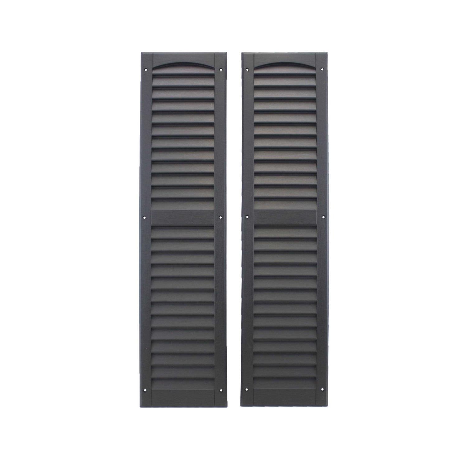 Shed Windows and More Louvered Shed Shutter or Playhouse Shutter 9 inch X - Zenithce