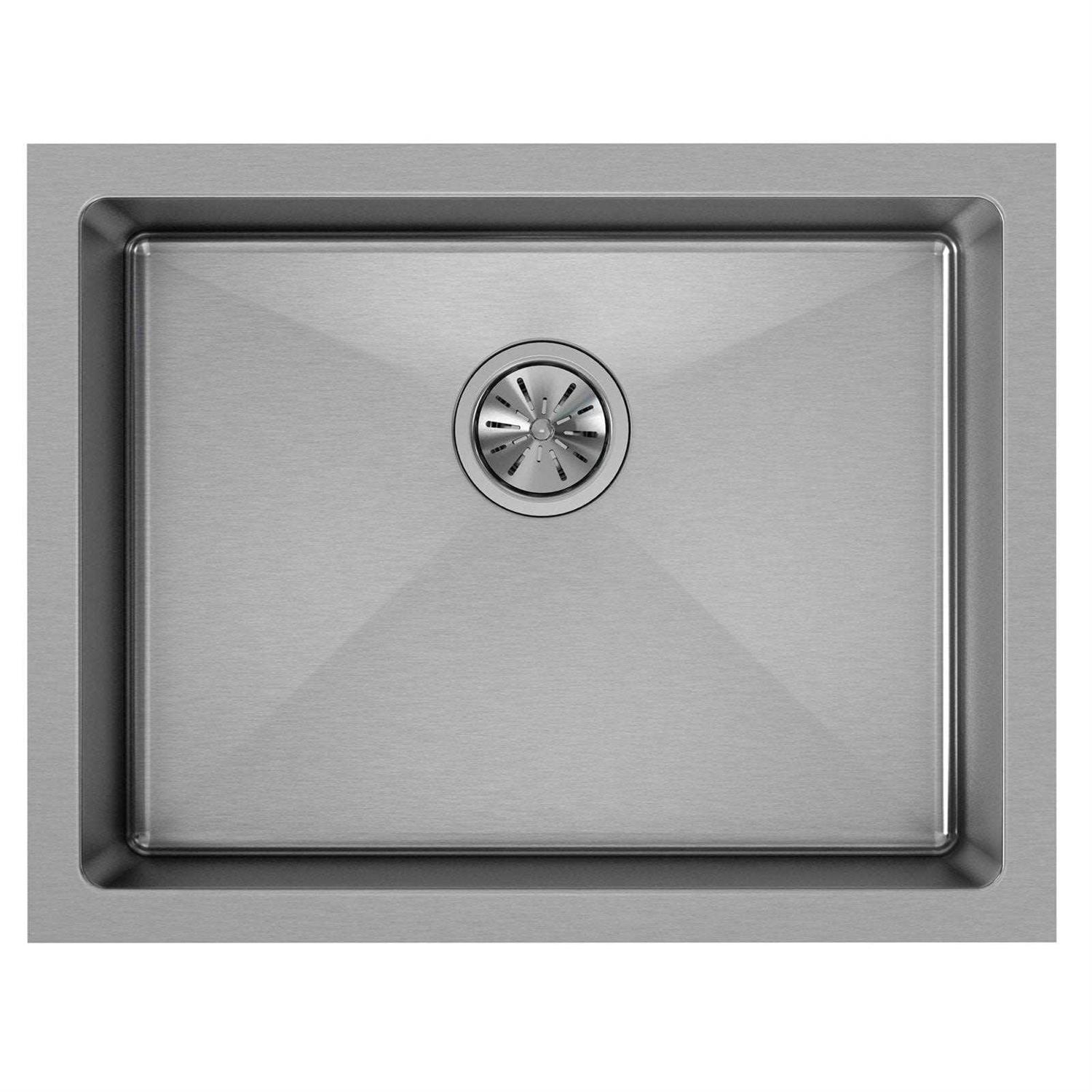Elkay Crosstown 16 Gauge Stainless Steel 32-1/2 x 18 x 10 Single Bowl Undermount Sink Kit EFRU311610TC - Zenithce