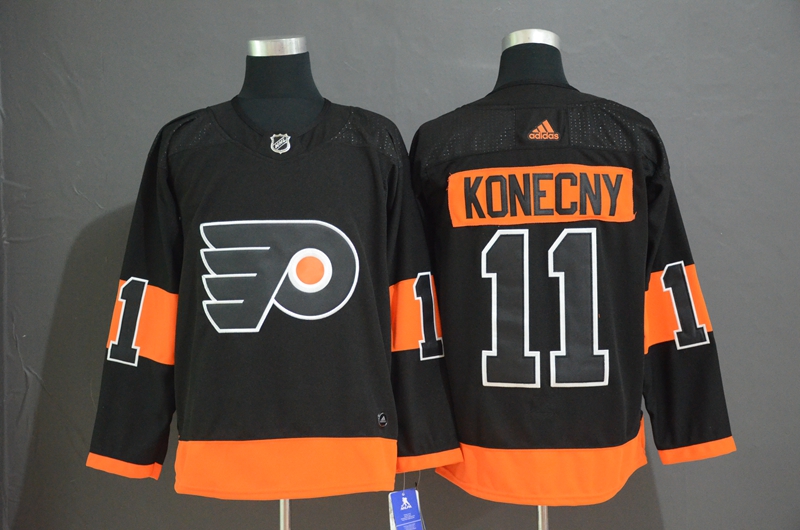 Philadelphia Flyers #11 Travis Konecny Black Stitched Jersey - Zenithce