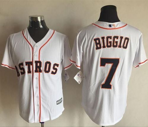 Astros #7 Craig Biggio White New Cool Base Stitched Jersey - Zenithce