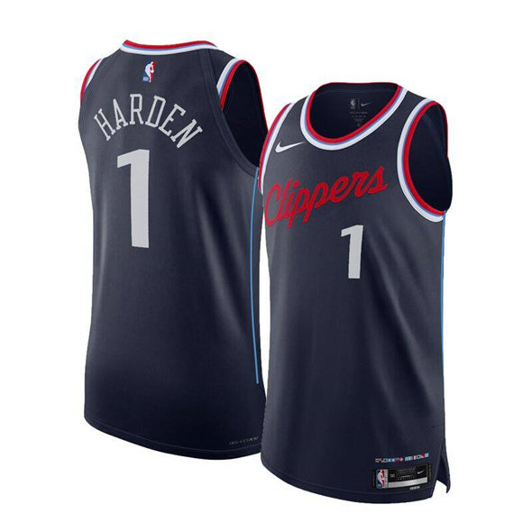 Los Angeles Clippers #1 James Harden Navy 2024-25 Icon Edition Stitched Jersey - Zenithce