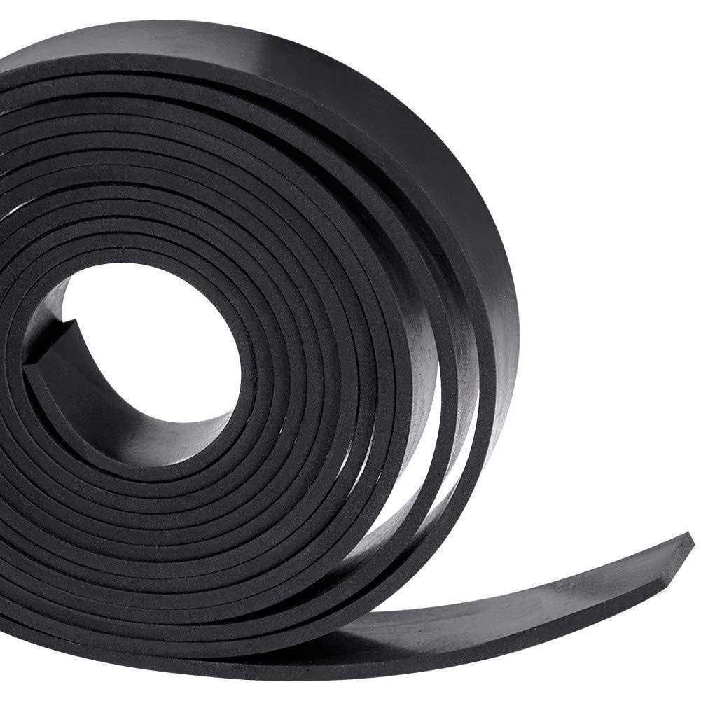 TORRAMI Solid Neoprene Rubber Strips Roll 1/8 inch Thick X Wide X 10 Feet - Zenithce