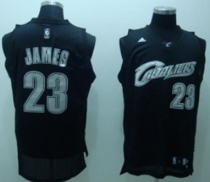 Cleveland Cavaliers #23 LeBron James Black Swingman Throwback Jersey - Zenithce