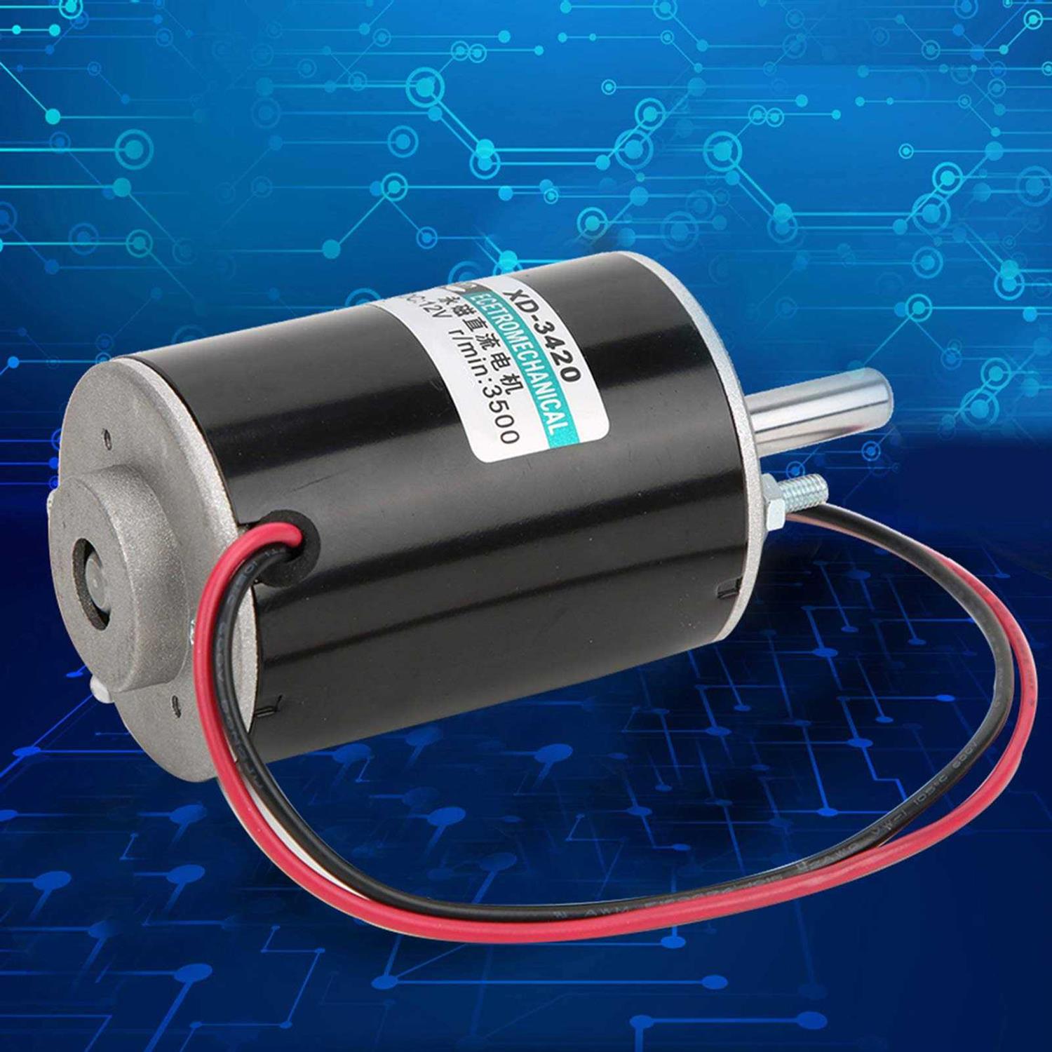 High Torque DC Motor 12 V/24 V Permanent Magnet Motor Mini DC Motor DIY Generator Motor 30W CW/CCW 3500/7000RPM with Moun - Zenithce