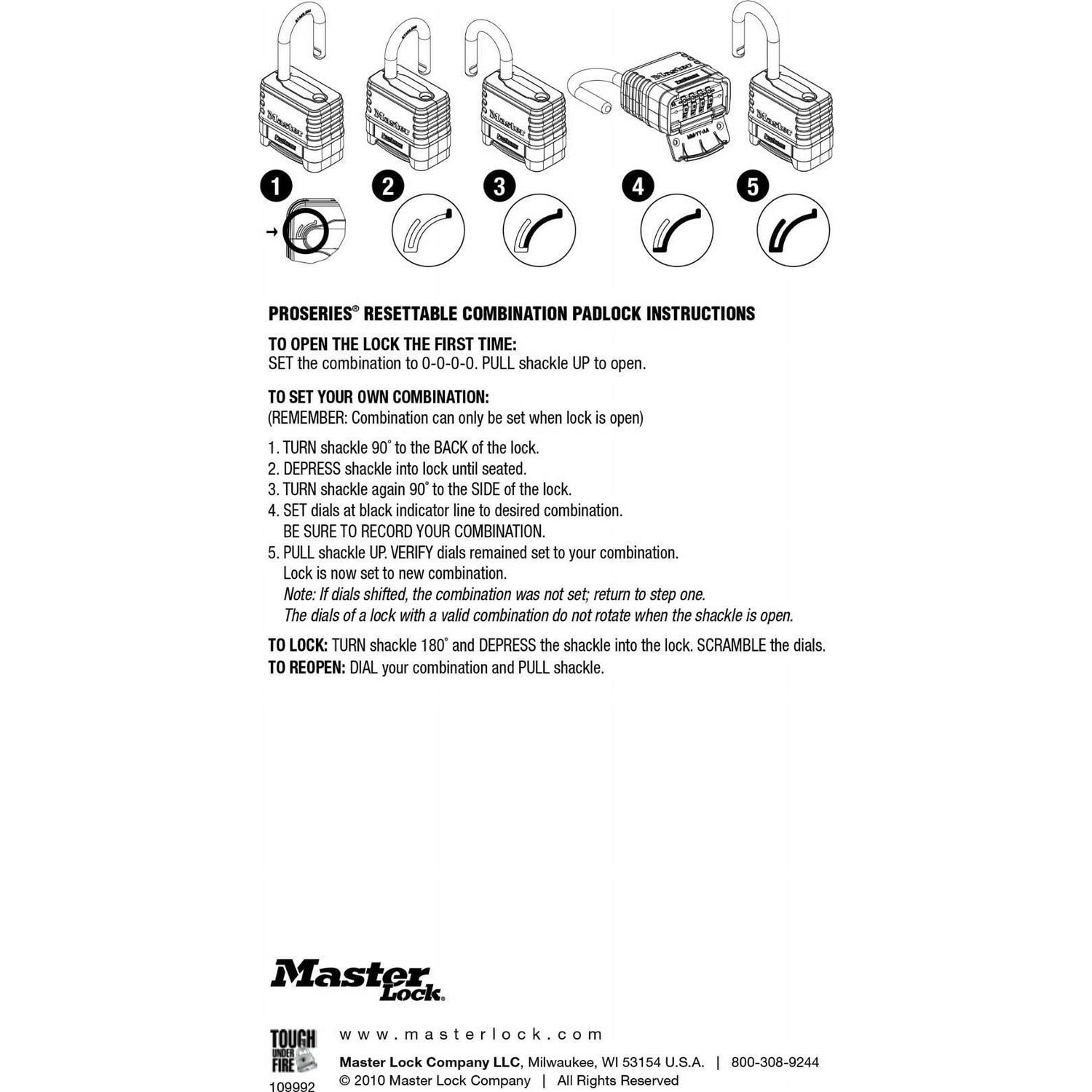Master Lock 1-3/4 Covered Padlock - Zenithce