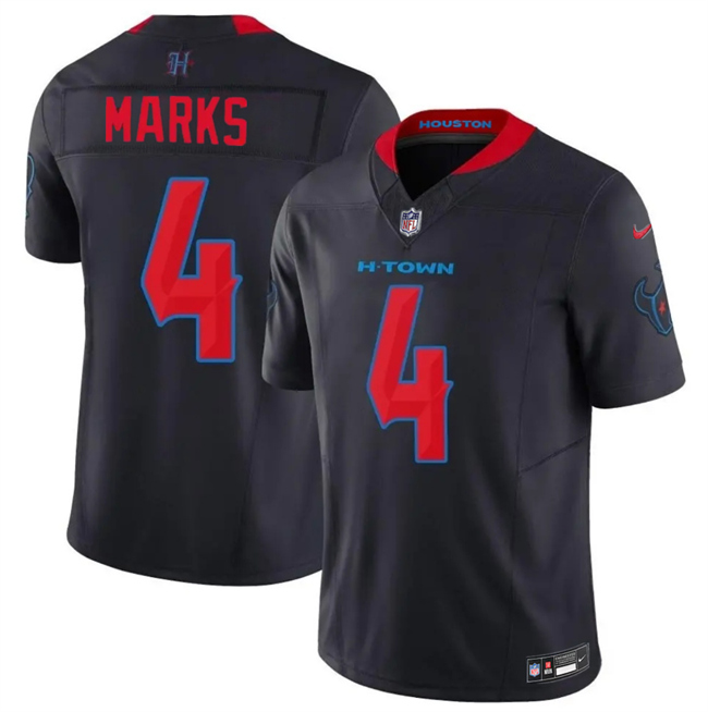 Houston Texans #4 Woody Marks Navy 2026 F.U.S.E. Vapor Limited Stitched Jersey - Zenithce