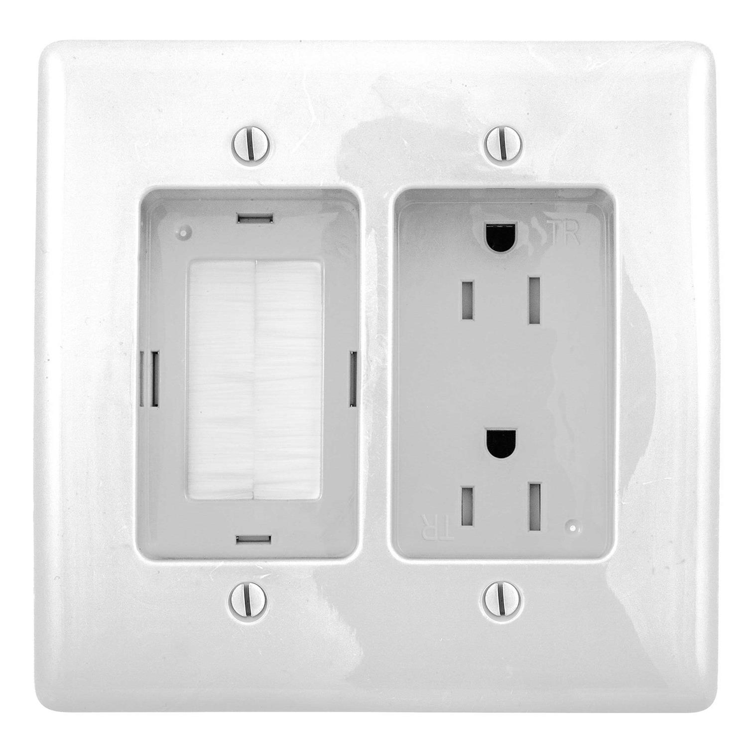 Hubbell RJ65WTR J-Load Media Outlet 15A 125V Tamper Resistant Receptacle - Zenithce