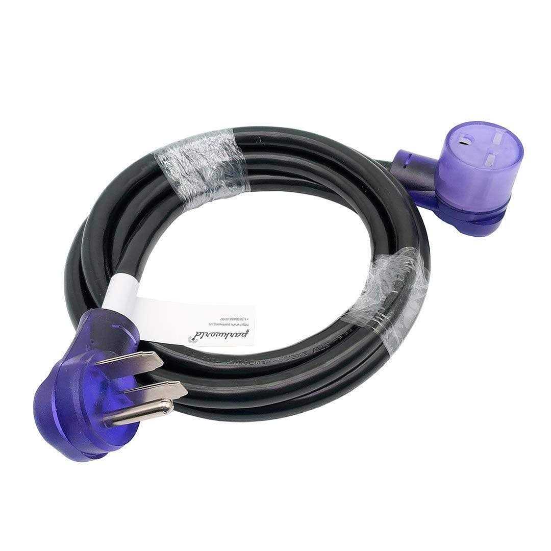 Parkworld 3 ft. 10/4 4-Wire Dryer 30 Amp 4-Prong Y Adapter Cord NEMA 14-30P Plug to 14-30R Receptacle - Zenithce