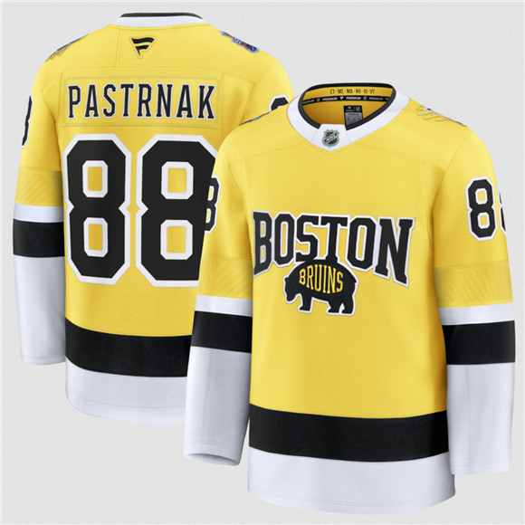 Boston Bruins #88 David Pastrnak Gold 2026 Stadium Series Stitched Jersey - Zenithce
