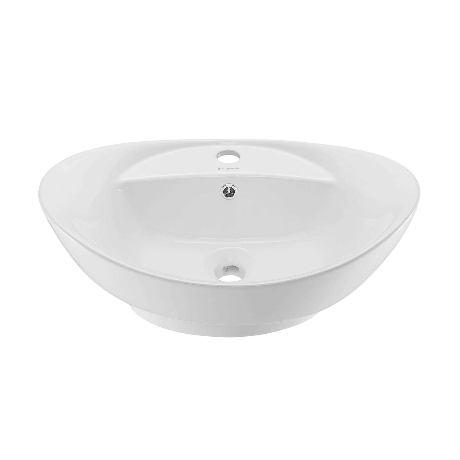Swiss Madison Delice 24 x 18 Ceramic Farmhouse Kitchen Sink with Apron - Zenithce