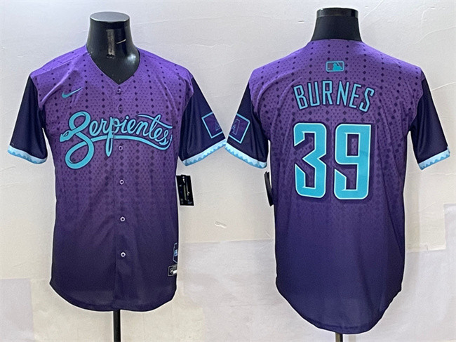 Arizona Diamondbacks #39 Corbin Burnes Purple 2025 City Connect Limited Stitched Jersey - Zenithce