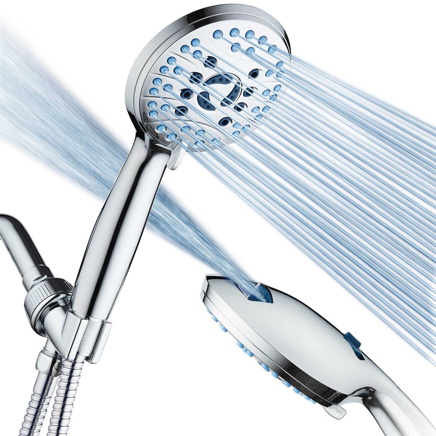 Hotel Spa AquaCare High Pressure 8-mode Handheld Shower Head - Zenithce