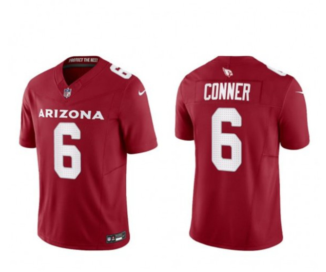 Arizona Cardinals #6 James Conner Red 2023 F.U.S.E. Vapor Untouchable Limited Stitched Jersey - Zenithce