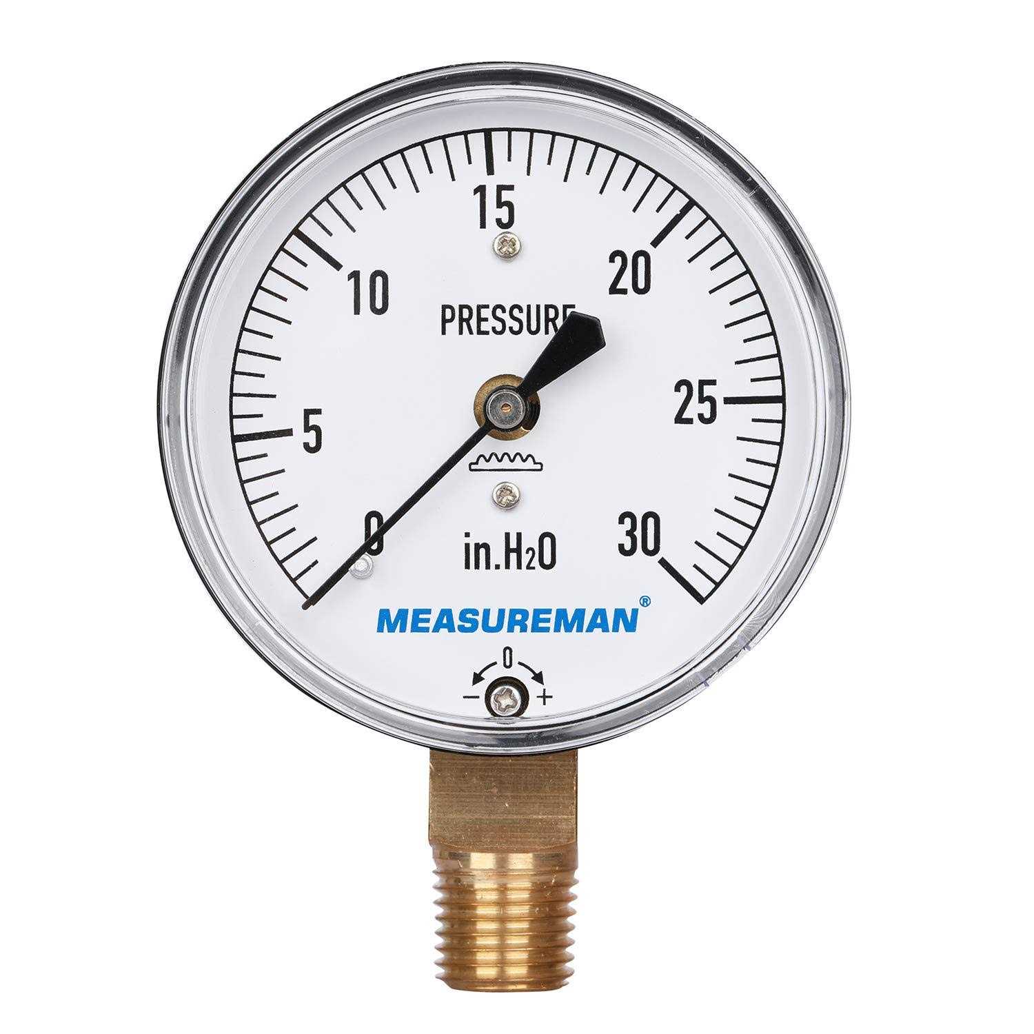 MEASUREMAN 2-12 Water Pressure Test Gauge - Zenithce