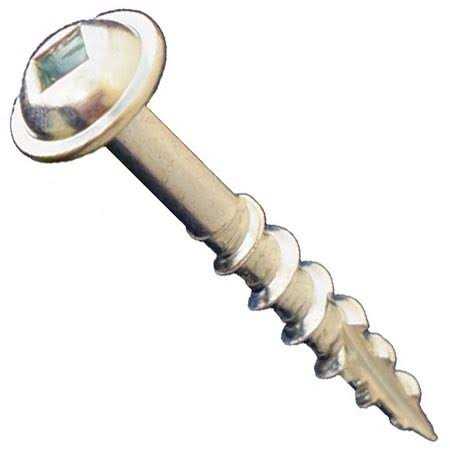 Daggerz DLRWSQ #8 x Square Round Washer Head Coarse Wood Screws Zinc FastoolNow - Zenithce