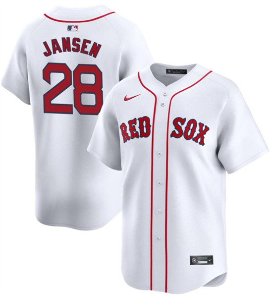 Boston Red Sox #28 Danny Jansen White 2024 Home Limited Stitched Jersey - Zenithce
