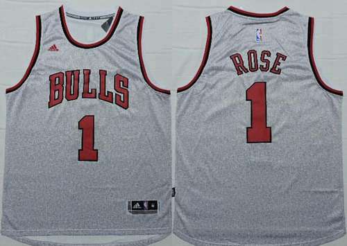 Chicago Bulls #1 Derrick Rose Revolution 30 Swingman 2014 New Gray Jersey - Zenithce