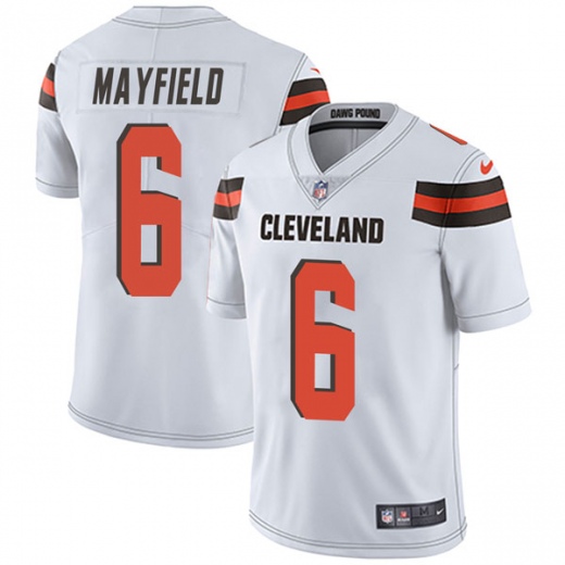 Cleveland Browns #6 Baker Mayfield White 2018 Draft Vapor Untouchable Limited Stitched Jersey - Zenithce
