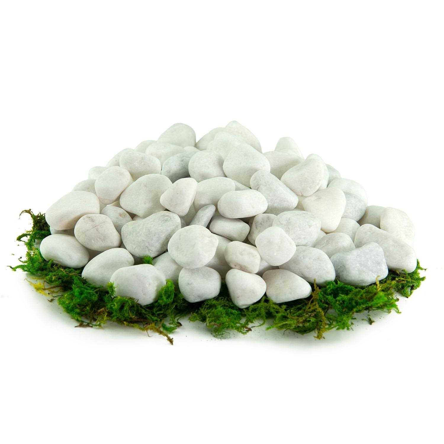 Southwest Boulder & Stone White Porcelain Pebbles Garden Potted Plants - Zenithce