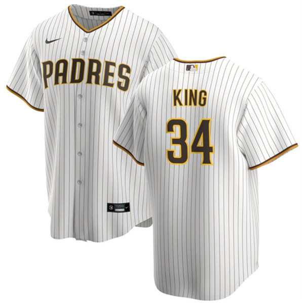 San Diego Padres #34 Michael King White Cool Base Stitched Jersey - Zenithce