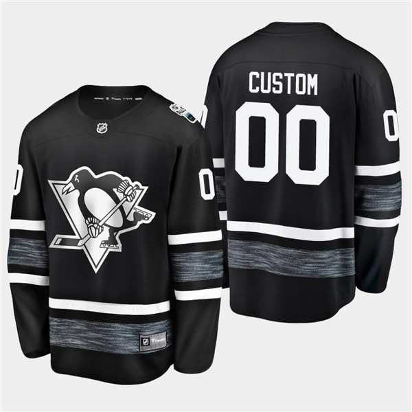 Pittsburgh Penguins Custom 2019 NHL All-Star Black Stitched Jersey - Zenithce