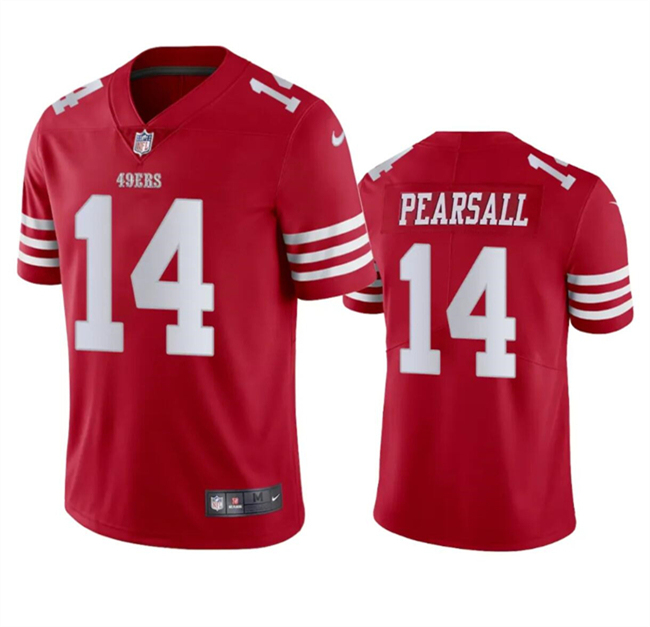 San Francisco 49ers #14 Ricky Pearsall Red 2024 Draft Vapor Untouchable Limited Stitched Jersey - Zenithce