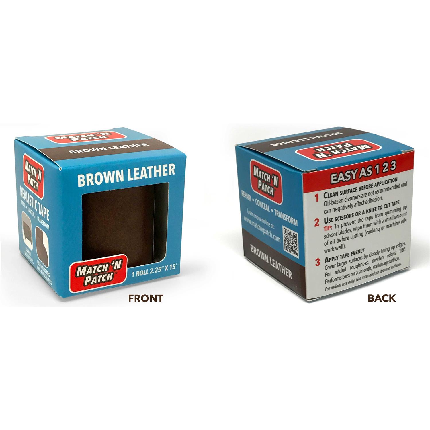 Match N Patch Realistic Black Leather Repair Tape - Zenithce