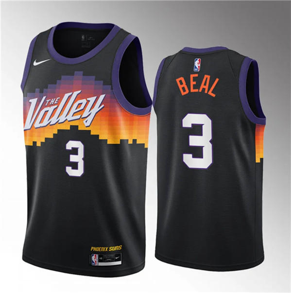 Phoenix Suns #3 Bradley Beal Balck 2021-22 City Edition Stitched Jersey - Zenithce