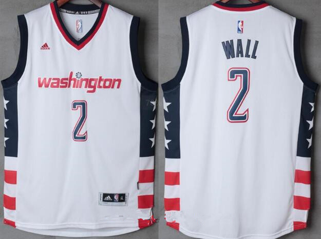 Washington Wizards #2 John Wall White Stitched 2016-17 Adidas Revolution 30 Swingman Jersey - Zenithce